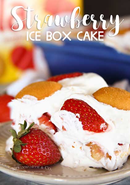 Strawberry Ice Box Cake