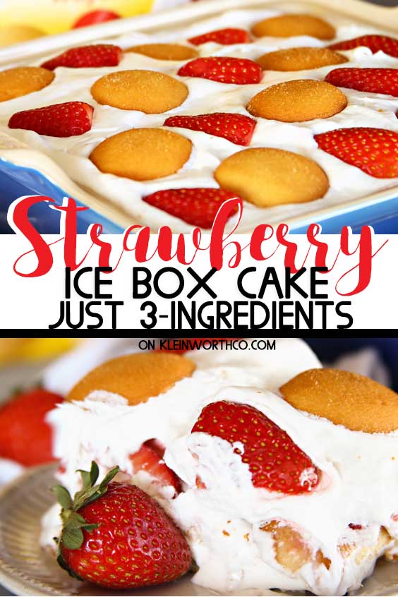 Strawberry Ice Box Cake