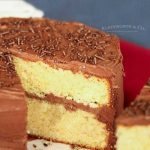 Best Yellow Cake Recipe with chocolate frosting