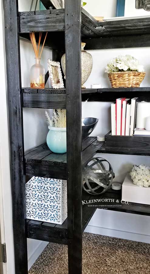 Corner Bookshelf DIY - Kleinworth & Co