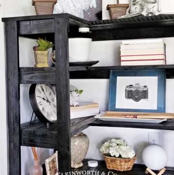 l shaped shelves - Corner Bookshelf DIY
