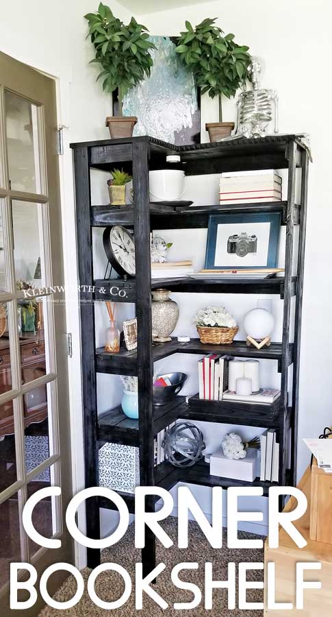 Corner Bookshelf DIY