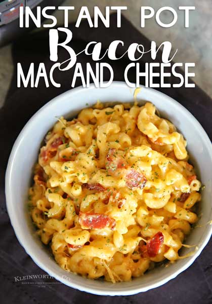 Instant Pot Bacon Mac and Cheese