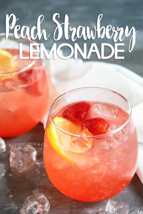 Peach Strawberry Lemonade