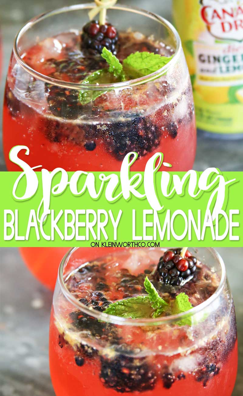 Sparkling Blackberry Lemonade