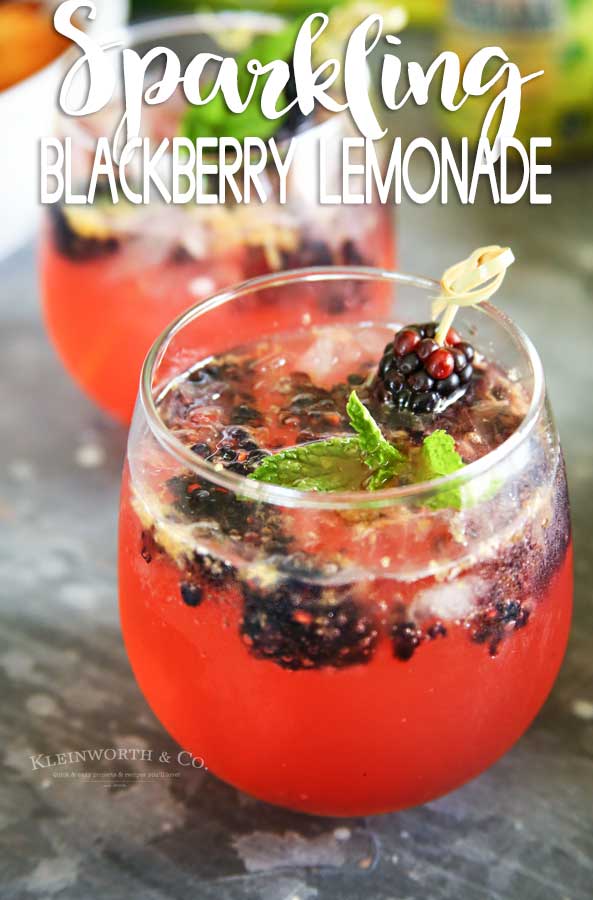 Sparkling Blackberry Lemonade