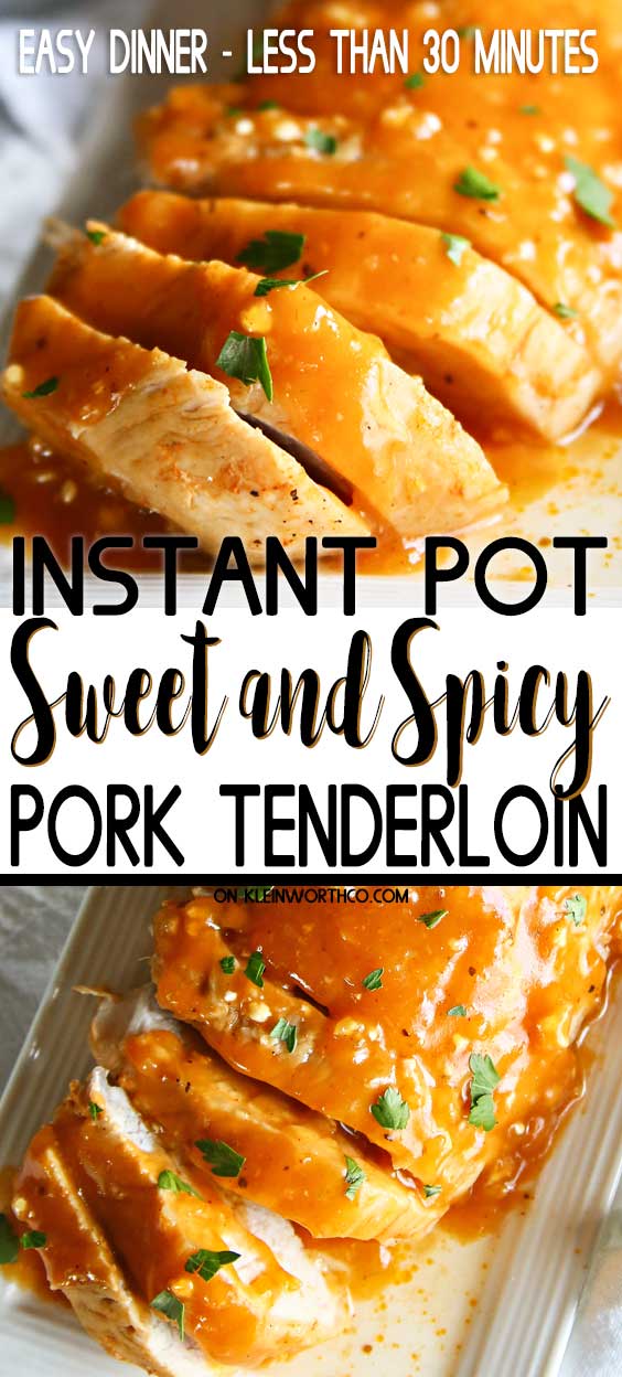 Instant Pot Sweet & Spicy Pork Tenderloin