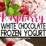 Raspberry White Chocolate Frozen Yogurt