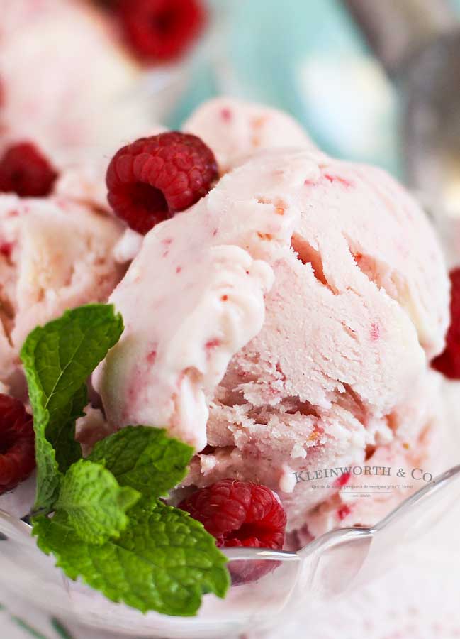 frozen dessert - Raspberry White Chocolate Frozen Yogurt