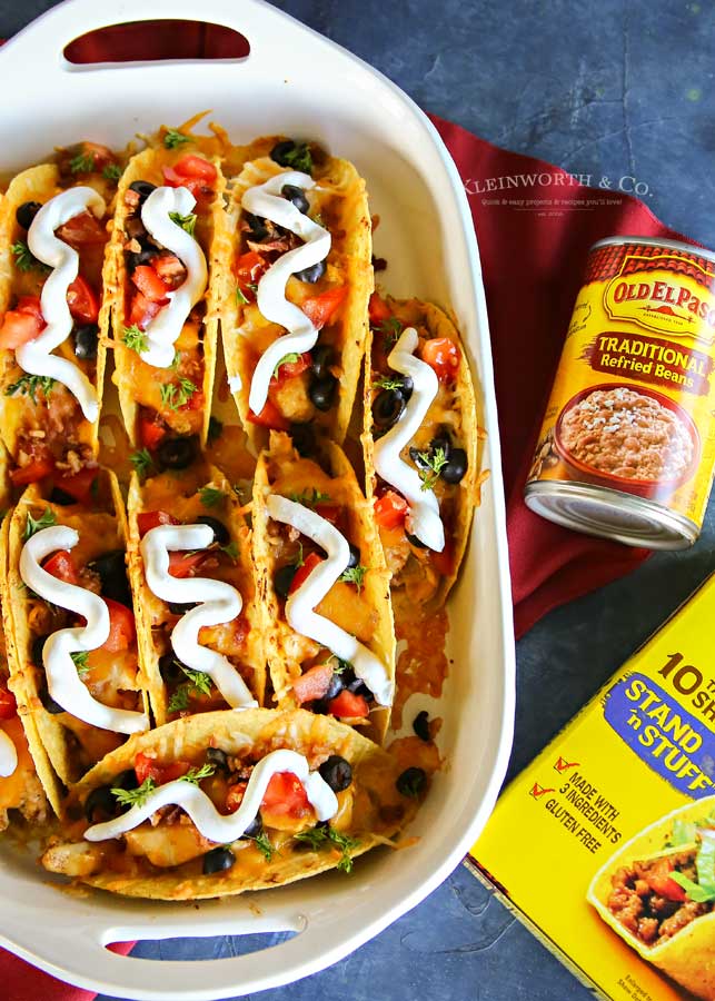 baked taco recipe - Rotisserie Chicken Bacon Ranch Tacos