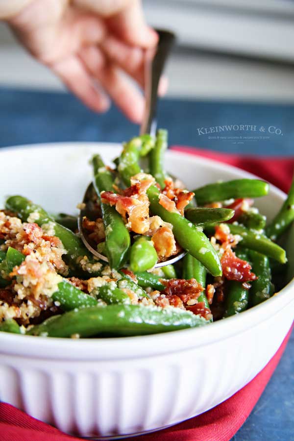 best green beans recipe - Bacon & Garlic Green Beans