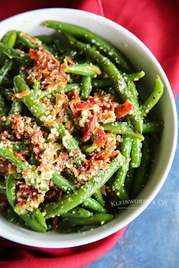 garlic green beans - Bacon & Garlic Green Beans