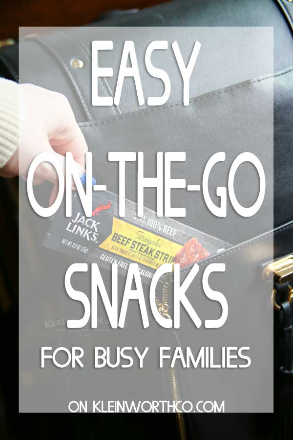 Easy on the go snacks for busy families