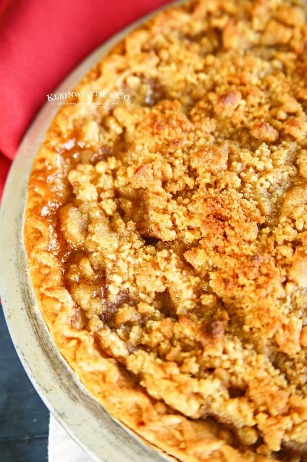 homemade pie crust - French Apple Pie