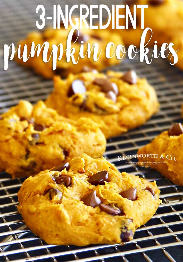 3-Ingredient Pumpkin Cookies