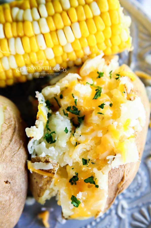 how to make Instant Pot Baked Potatoes