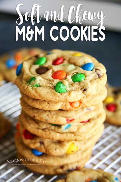 M&M Cookie Recipe - Yummi Haus
