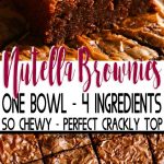 Nutella Brownie Recipe