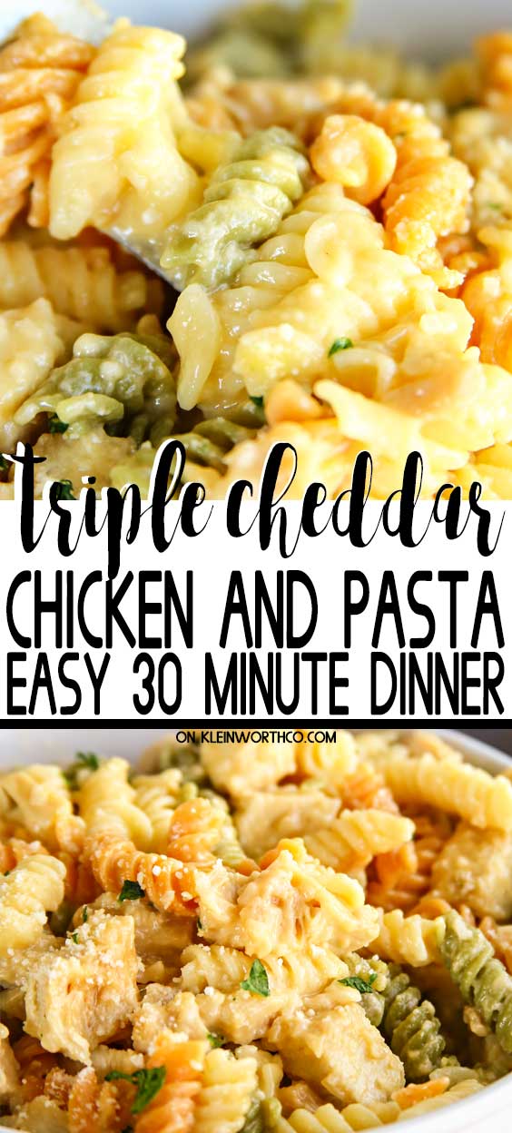 Triple Cheddar Chicken and Pasta