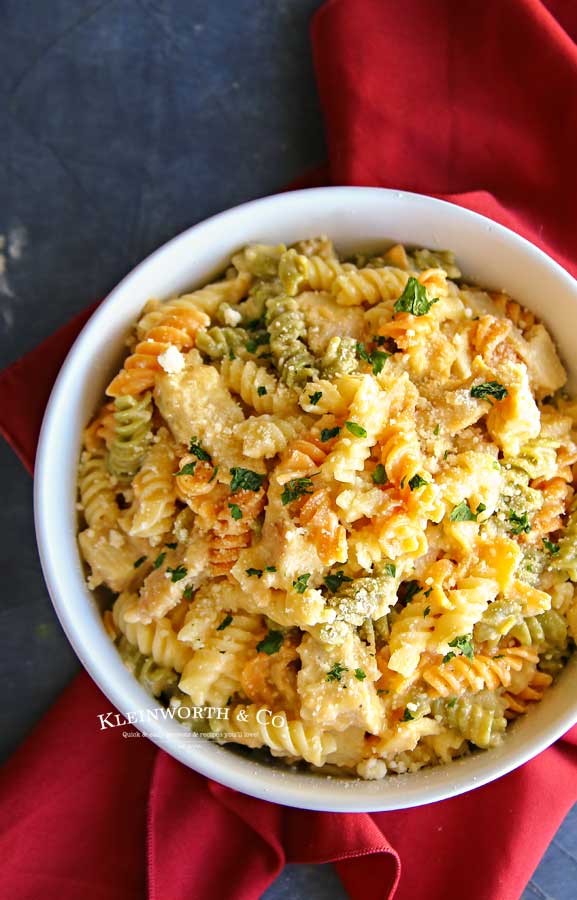 Triple Cheddar Chicken and Pasta recipe