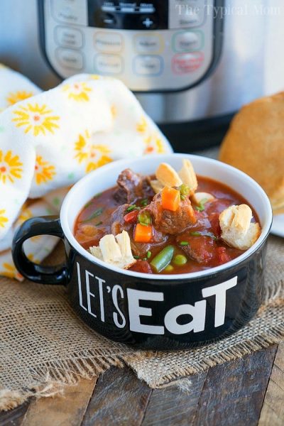 Pressure Cooker Beef Pot Pie Soup