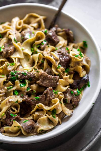 Instant Pot Beef Stroganoff