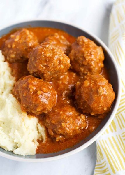 Instant Pot Porcupine Meatballs