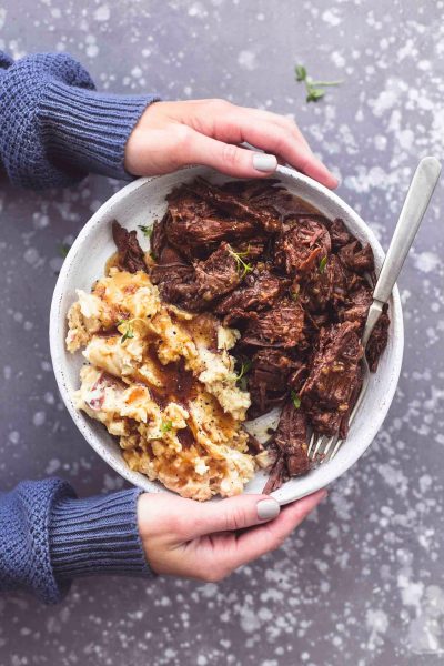 Instant Pot Pot Roast with Mashed Potatoes and Gravy