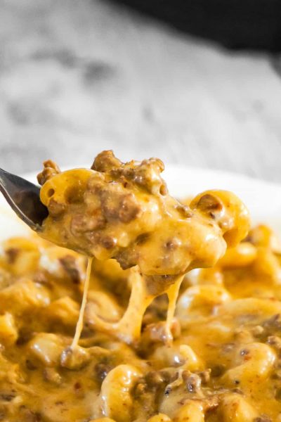 Instant Pot Bacon Cheeseburger Pasta