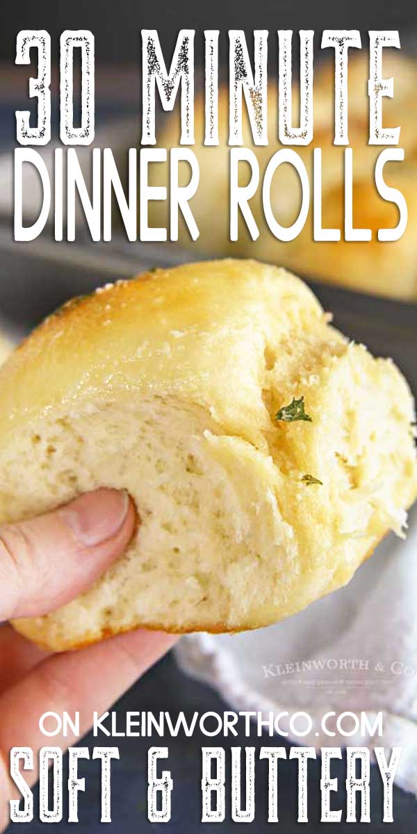 30-Minute Garlic Parmesan Dinner Rolls