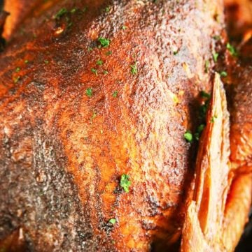 Traeger recipe - Applewood Smoked Turkey - pellet grille