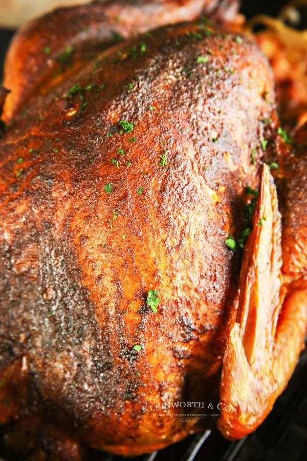 Traeger recipe - Applewood Smoked Turkey - pellet grille