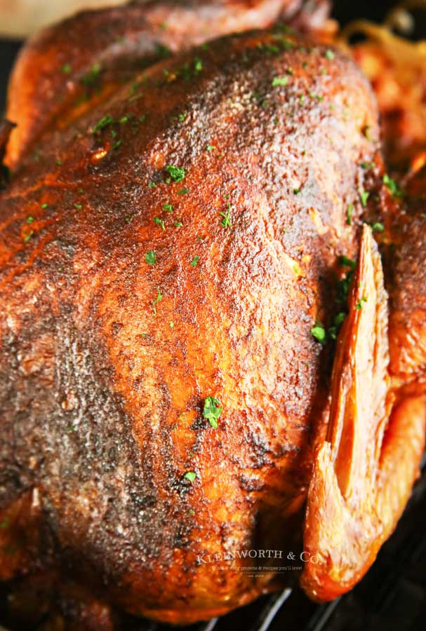 Traeger recipe - Applewood Smoked Turkey - pellet grille