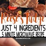 Easy Microwave Reese's Fudge