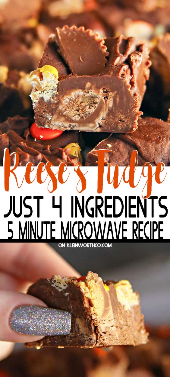 Easy Microwave Reese's Fudge