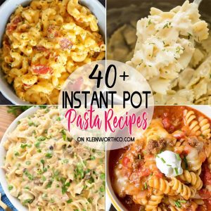 Instant Pot Pasta Recipes