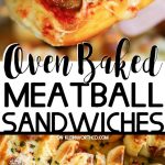 Oven Baked Meatball Sandwiches