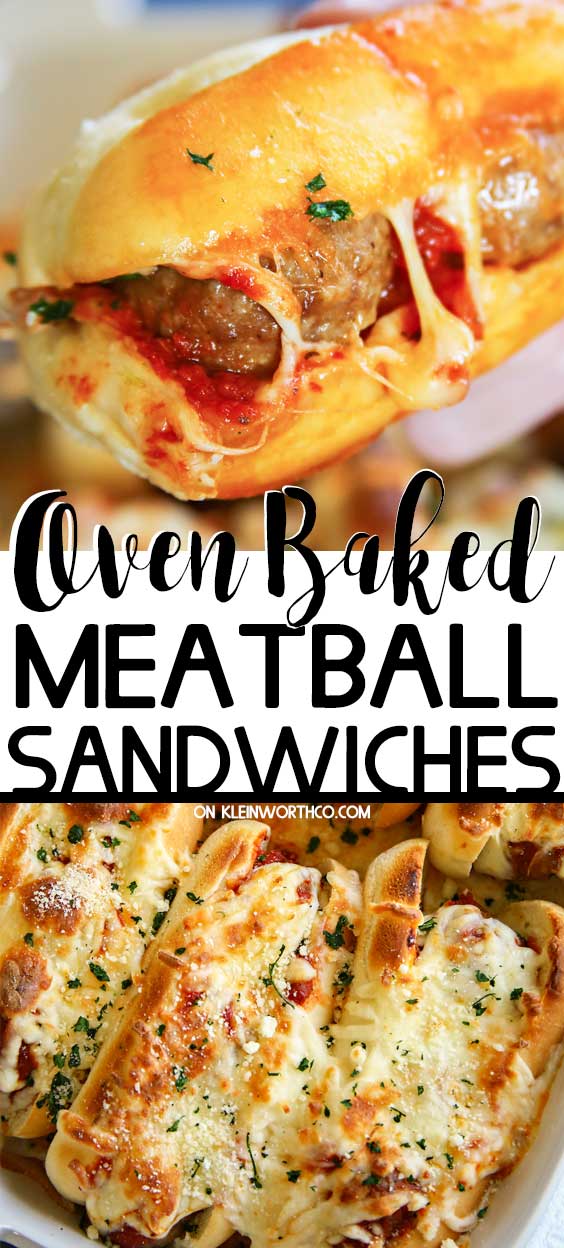 Oven Baked Meatball Sandwiches