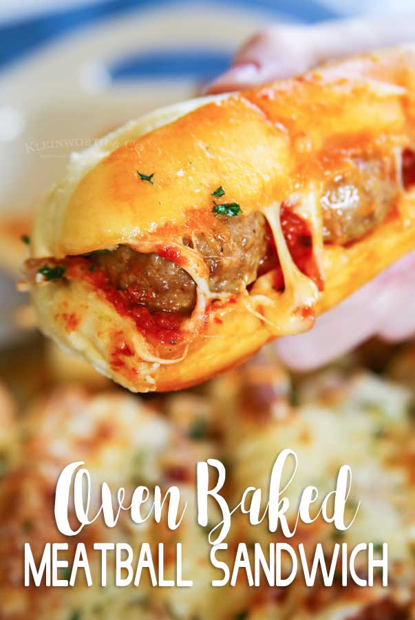 Oven Baked Meatball Sandwiches