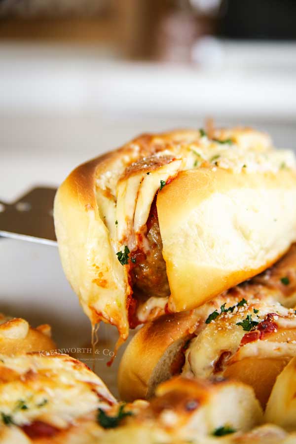 Homegating - Oven Baked Meatball Sandwiches