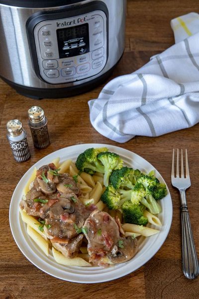 Pressure Cooker (Instant Pot) Pork Tenderloin Marsala