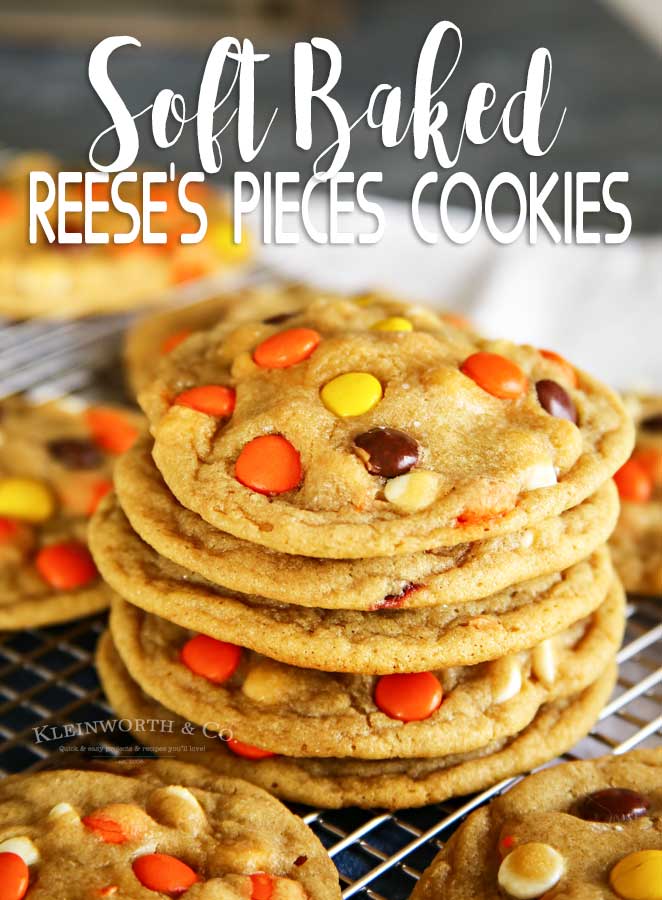 Soft Baked Reese's Pieces Cookies