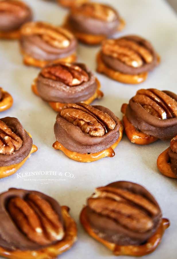 best caramel chocolate candy - Rolo Pretzel Turtles