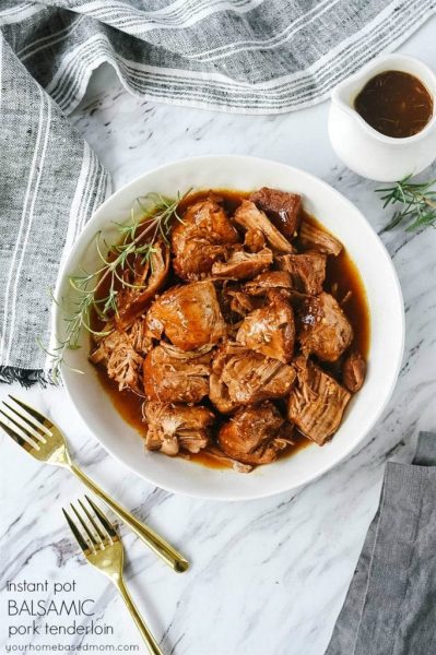 Best Instant Pot Balsamic Pork Tenderloin