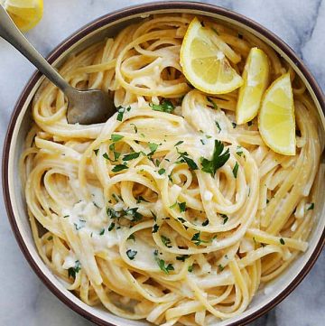 Instant Pot Creamy Garlic Parmesan Pasta