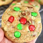 How to make Christmas M&M Sprinkle Cookies