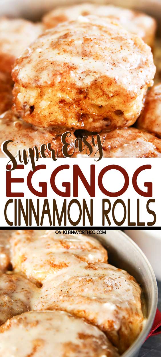 Eggnog Cinnamon Rolls