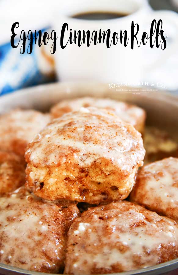 Eggnog Cinnamon Rolls