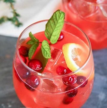 Alcoholic Holiday Party Punch
