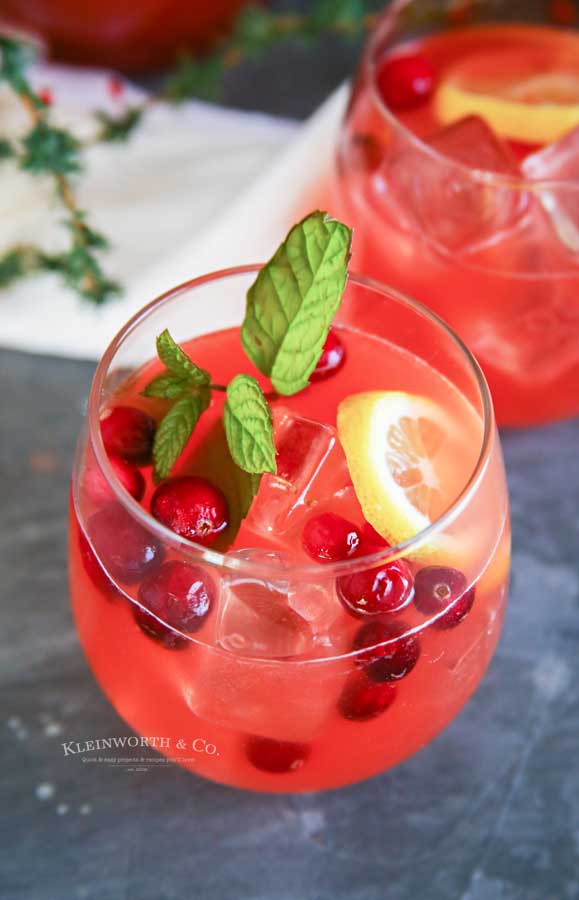 Alcoholic Holiday Party Punch